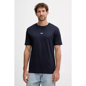 Gant tricou din bumbac culoarea albastru marin, cu imprimeu, 2003343 imagine