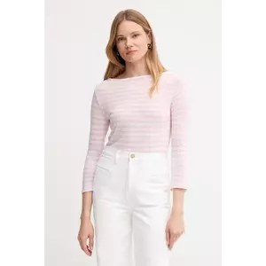 United Colors of Benetton longsleeve din amestec de in culoarea roz, 38O0D109X imagine