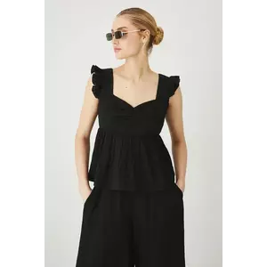 Medicine bluză culoarea negru, neted imagine