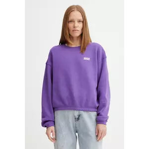 American Vintage bluză culoarea violet, cu imprimeu, IZU03A imagine