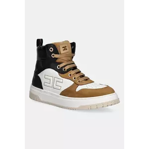 Elisabetta Franchi sneakers pentru copii culoarea maro, F4A9-E0350 imagine