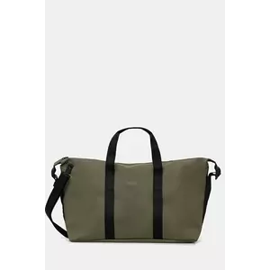 Rains geantă 14200 Hilo Weekend Bag culoarea verde, 14200 imagine