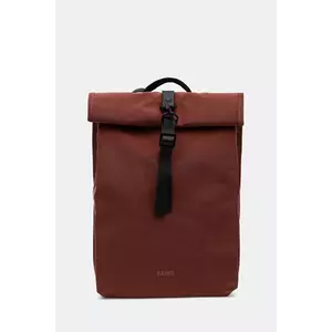 Rains rucsac 13330 Rolltop Rucksack Mini culoarea portocaliu, mare, uni, 13330 imagine