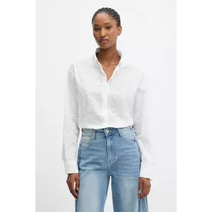 Answear.LAB camasa din bumbac culoarea alb, cu guler clasic, regular imagine