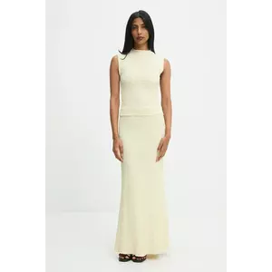 Answear.LAB bluză și fustă culoarea galben imagine