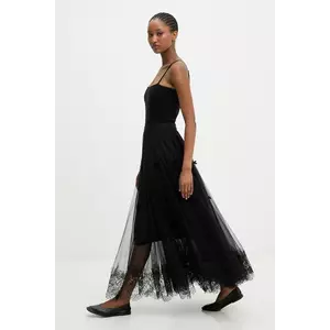 Answear.LAB fusta culoarea negru, maxi, evazati imagine