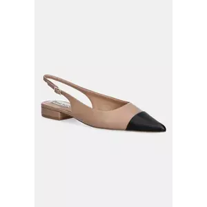 Steve Madden balerini de piele Rowyn culoarea maro, cu toc deschis, 11003900 imagine