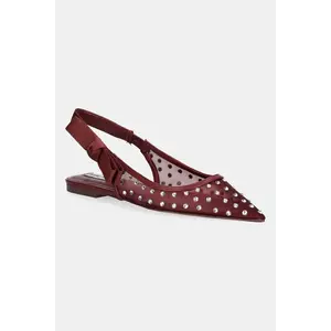 Steve Madden balerini Olyvia-R culoarea bordo, cu toc deschis, 11003907 imagine