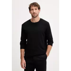 Joop! longsleeve din bumbac culoarea negru, uni, 30046999 imagine