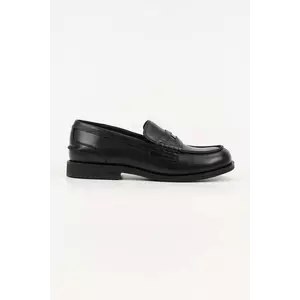 Karl Lagerfeld mocasini de piele MIA culoarea negru, cu toc plat, KL42125 imagine