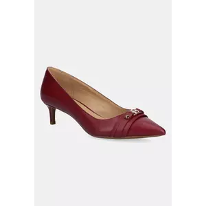 MICHAEL Michael Kors stilettos de piele Mandy culoarea bordo, 40T5MAMP1L.691 imagine