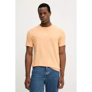 Gant tricou din bumbac culoarea portocaliu, cu imprimeu, 2003343 imagine