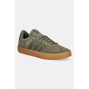 adidas sneakers din piele întoarsă Vl Court 3.0 culoarea verde, JR2223 imagine
