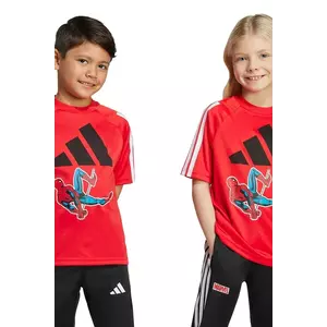 adidas tricou copii Marvel culoarea roșu, cu imprimeu, JM0832 imagine