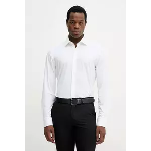 BOSS cămașă culoarea alb, cu guler italian, slim, 50545163 imagine