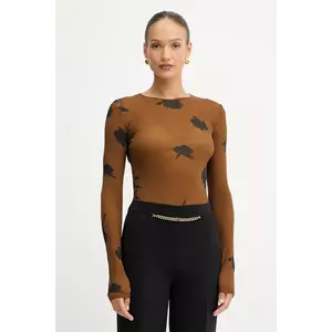 MM longsleeve EFFETTO culoarea maro, 2526946037600 imagine