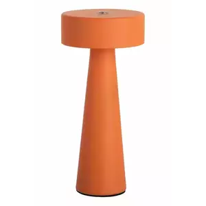 Leitmotiv lampă de masă led fără fir Mini LED Ring culoarea portocaliu imagine