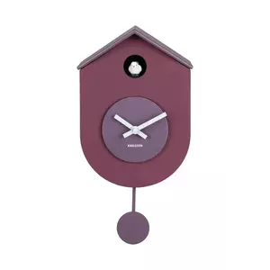 Karlsson ceas cu pendul Grato Cuckoo 33 cm culoarea violet imagine