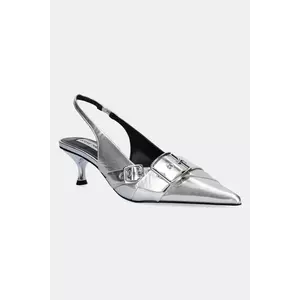 Steve Madden pantofi cu toc Lezley culoarea argintiu, 11003440 imagine