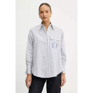 Elisabetta Franchi cămașă din bumbac cu guler clasic, relaxed, CA11156E2 imagine