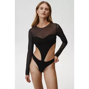 Undress Code body First Love Bodysuit femei, culoarea negru, uni, 844 imagine