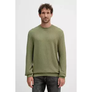 BOSS pulover de bumbac culoarea verde, light, 50545283 imagine