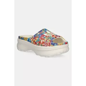 adidas Originals papuci Adifom Stan Slide femei, culoarea bej, cu platforma, JI2765 imagine