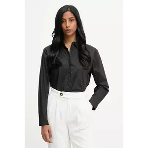 Answear.LAB camasa din bumbac culoarea negru, cu guler clasic, regular imagine