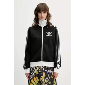 adidas Originals bluză Classic TT culoarea negru, cu imprimeu, HZ3743 imagine