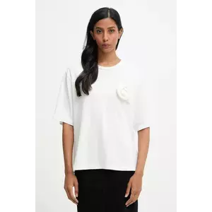 Answear.LAB bluza culoarea alb, cu imprimeu imagine