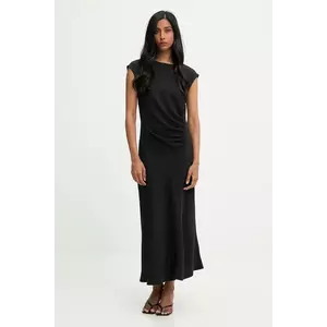 Answear.LAB rochie culoarea negru, maxi, evazati imagine