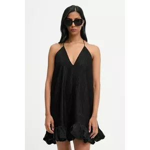 Answear.LAB rochie culoarea negru, mini, drept imagine