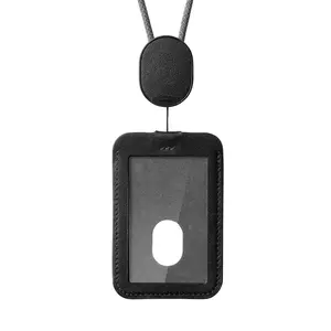Orbitkey suport pentru carte de identitate cu șnur Card Holder 56 cm culoarea negru imagine