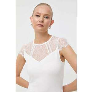 Morgan bluza femei, culoarea alb, neted imagine