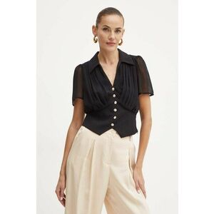 Morgan bluza OPLIA femei, culoarea negru, neted, OPLIA imagine