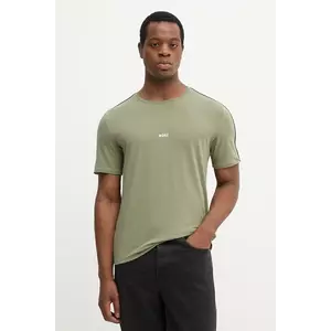 BOSS tricou culoarea verde, cu imprimeu, 50545930 imagine