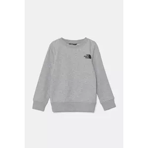 The North Face bluza copii REDBOX REGULAR CREW culoarea gri, cu imprimeu, NF0A89H7DYX1 imagine