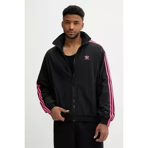 adidas Originals geacă Firebird culoarea negru, de tranziție, JY1332 imagine