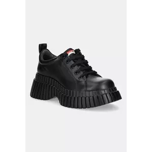 Camper pantofi de piele Pix BCN culoarea negru, cu platformă, K201807-002 imagine