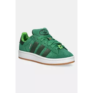 adidas Originals sneakers de piele întoarsă pentru copii CAMPUS 00s culoarea verde, JS3778 imagine