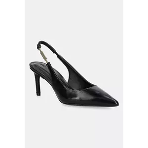 BOSS stilettos de piele Gracey culoarea negru, 50548596 imagine