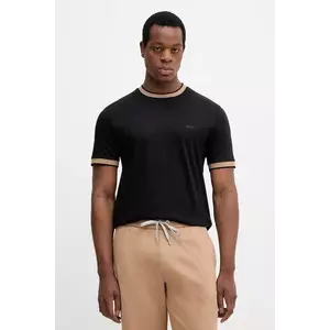 BOSS tricou din bumbac culoarea negru, uni, 50543858 imagine