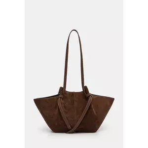 Yuzefi geantă de mână din piele întoarsă MOCHI culoarea maro, YUZCO-HB-MO-S004 imagine