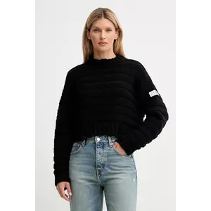 MM6 Maison Margiela pulover de lână femei, culoarea negru, călduros, S52HL0031.M13040 imagine