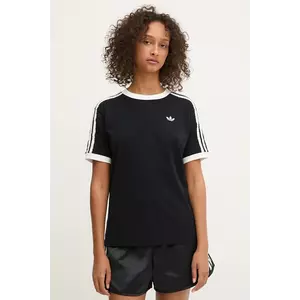 adidas Originals tricou Ruffle 3S Tee culoarea negru, KC8819 imagine