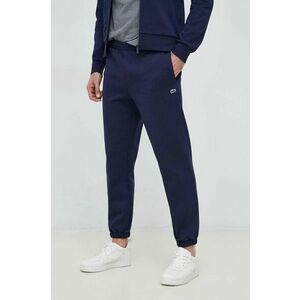 Lacoste pantaloni de trening culoarea albastru marin, melanj imagine