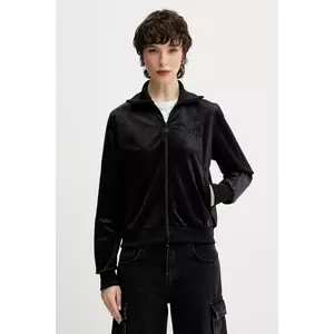 adidas Originals bluză din velur Velvet Tt culoarea negru, uni, JY2592 imagine