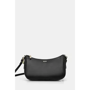 BOSS poșetă de piele culoarea negru, 50547773 imagine