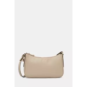 BOSS poșetă de piele culoarea bej, 50547773 imagine