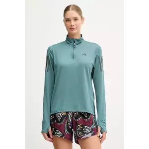 adidas Performance hanorac de jogging Own The Run culoarea verde, uni, JX2255 imagine